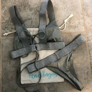Andi Bagus silver bikini size S/M